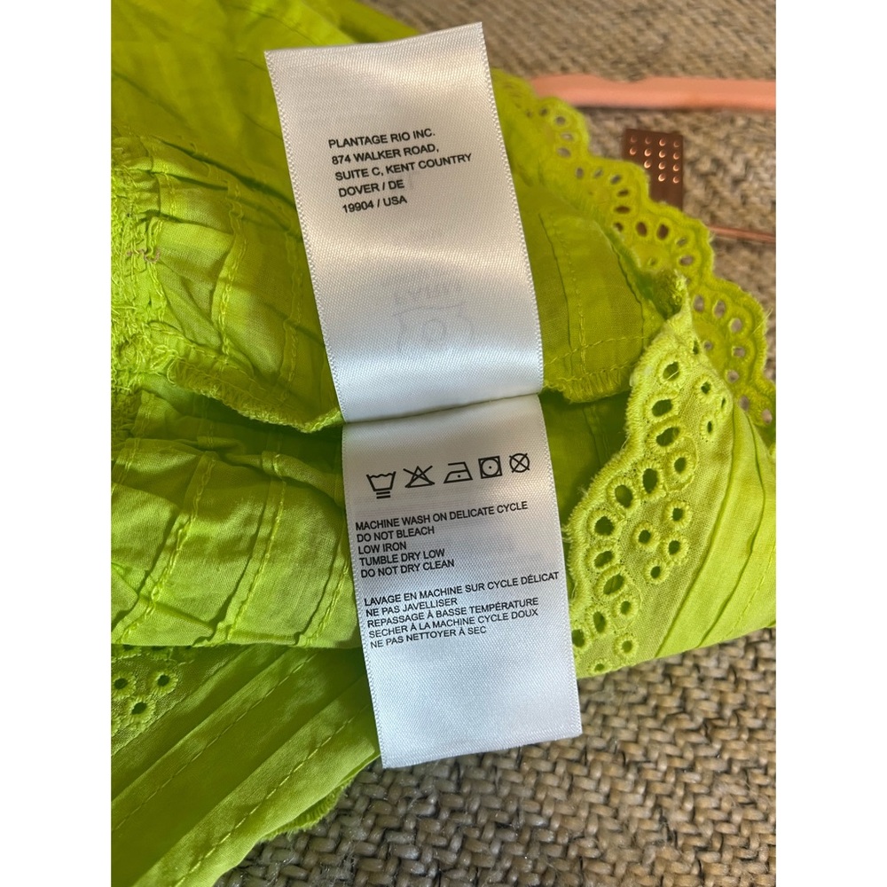 FARM Rio Neon Green Mini Skirt NWT SZ XL - Picture 9 of 15